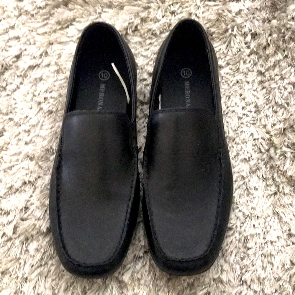 Black loafers